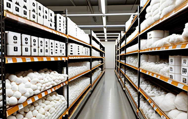 **
"Transparent supply chain visualization. Focus on tracking a product from origin (e.g., a cotton field) to a store shelf. Include elements like blockchain icons, certification labels ('Organic,' 'Fair Trade'), and a diverse group of workers. Show data flowing clearly between stages."
**